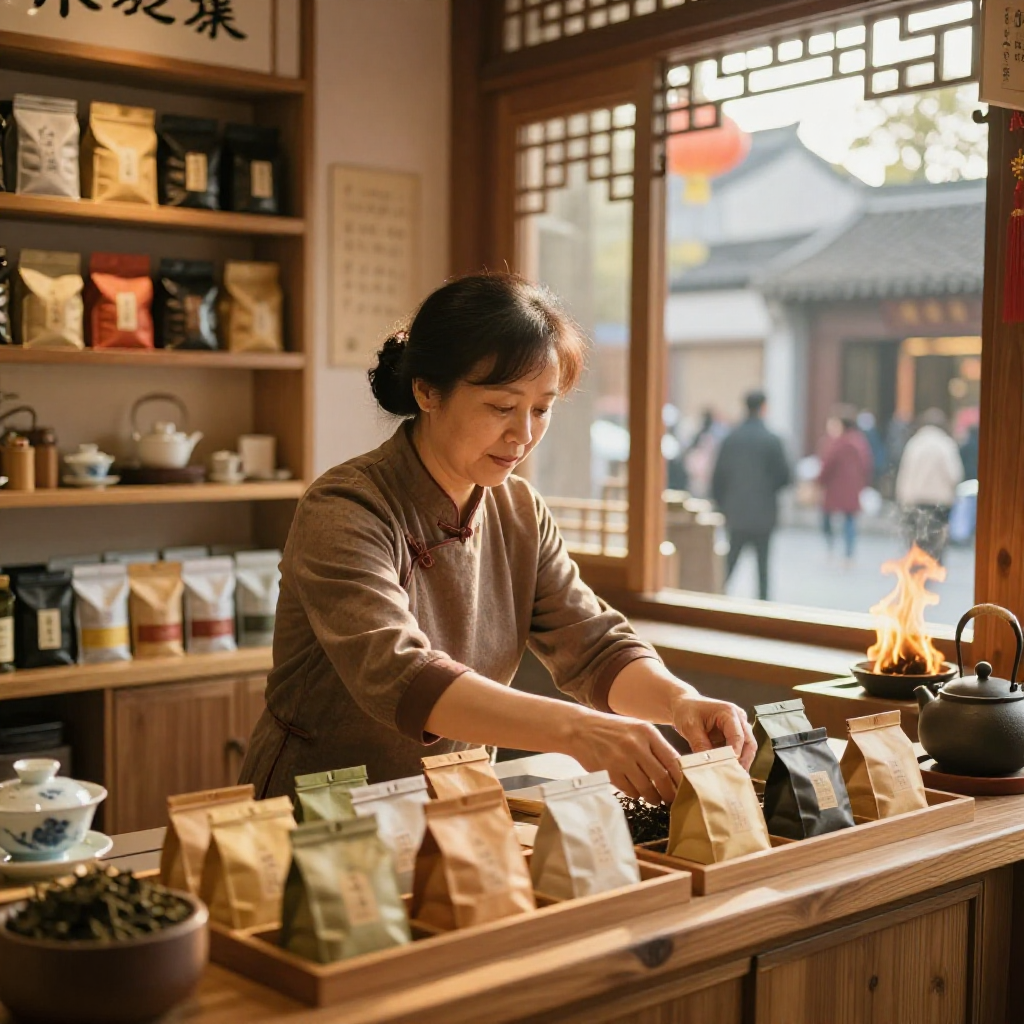 国庆长假秋茶旺季，阿凤姐茶庄开门迎客