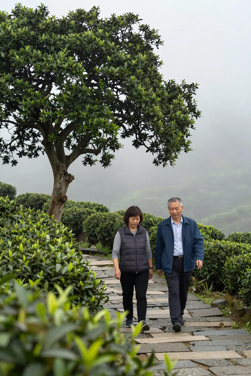 凤凰镇乌岽顶老丛蜜兰香茶园