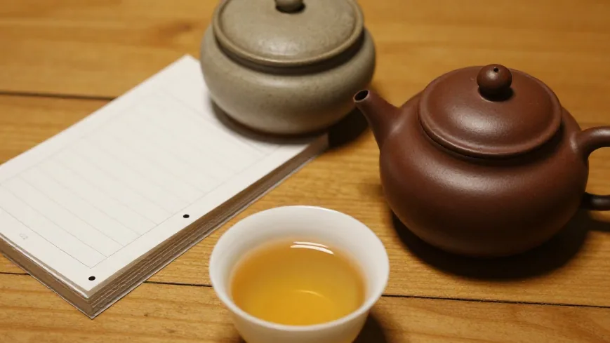冬天的紫砂壶，注水要缓