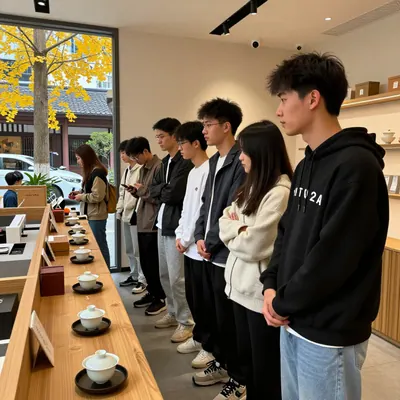 年轻人涌进原叶茶，小美跑来凤姐店里取经